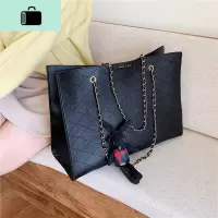 包包女包新款2020韩版潮百搭菱格单肩包时尚简约复古大容量托特包NEW LAKE女斜挎包