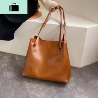 单肩大包女2019新款包包女大容量女包夏天简约百搭ins大气托特包NEW LAKE女斜挎包
