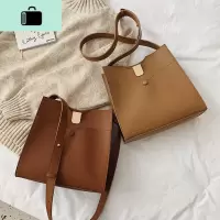 单肩大包女2020新款女包夏天洋气大容量百搭宽带斜挎托特包NEW LAKE女斜挎包
