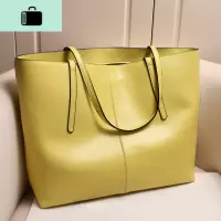 女大包2020新款皮托特包大容量购物袋牛皮斜挎包简约气质女士包NEW LAKE女斜挎包