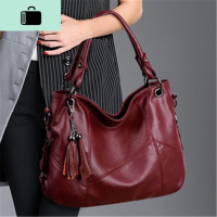 皮女包大包2020新款时尚皮单肩包中年妈妈包软皮大容量斜挎包NEW LAKE女斜挎包