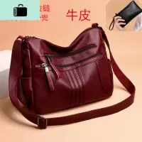 中年妈妈女包包2020新款百搭大气单肩斜挎包大容量婆婆软皮包大包NEW LAKE女士单肩包