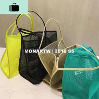 大包包女2020新款ins风透明网纱单肩挎包时尚轻便百搭购物袋时髦NEW LAKE女士单肩包