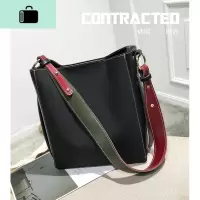大包包女简约单肩容量女包2020新款潮包撞色子母包磨沙包斜挎包NEW LAKE女士单肩包