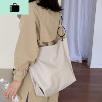 ins大容量包包新款2020韩版简约软皮单肩大包包学生上课斜挎女包NEW LAKE女士单肩包