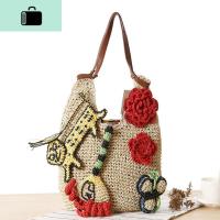 店长推荐新款小辣椒编包包时尚编织包大包包单肩包休闲女包NEW LAKE女士单肩包