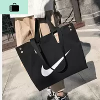 时尚运动风个性港风手提大包大容量网红购物袋单肩包亮面印花女包NEW LAKE女士单肩包
