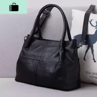 软皮大包包2019新款妈妈单肩中年女士大容量斜挎手提女包手拎大号NEW LAKE女士单肩包