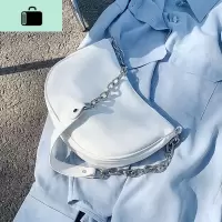 软皮大包包女包2020新款潮流行百搭简约时尚ins斜挎单肩包链条包NEW LAKE女士单肩包