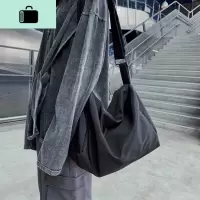 防水尼龙布包女新款韩版斜挎包百搭单肩大包包学院风购物袋大容量NEW LAKE女士单肩包