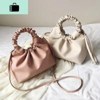 2020春夏新款潮褶皱包云朵包小众设计小包包单肩斜挎手提包水桶包NEW LAKE女士单肩包