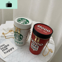 包包女2020夏上新咖啡奶茶杯链条水桶单肩斜挎包迷你洋气小包时尚NEW LAKE女士单肩包