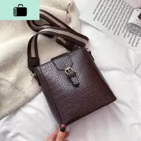 ins大包包女2020新款韩版时尚潮水桶包质感百搭小黑包单肩斜挎包NEW LAKE女士单肩包
