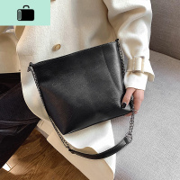 大包包女2020春夏新款潮时尚复古水桶包百搭ins大容量单肩斜挎包NEW LAKE女士单肩包