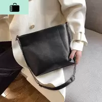 大包包女2020春夏新款潮时尚复古水桶包百搭ins大容量单肩斜挎包NEW LAKE女士单肩包