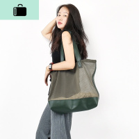 原创 ins休闲风 镂空单肩包简约拼接包包女NEW LAKE女士单肩包