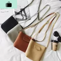 女包包2020单肩斜挎迷你小包包荔枝纹复古简约水桶包百搭软皮女包NEW LAKE女士单肩包