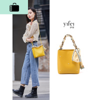 水桶包女2020新款潮春夏天ins风撞色韩版百搭洋气网红单肩斜挎包NEW LAKE女士单肩包