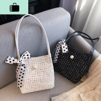 洋气少女单肩包女包2019新款潮韩版百搭软妹小清新时尚手提水桶包NEW LAKE女士单肩包