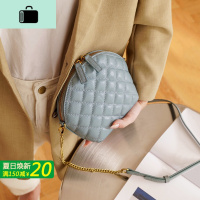 高级感皮菱格链条小包包2020新款潮头层牛皮贝壳包单肩斜挎女包NEW LAKE女士单肩包