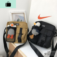 港风斜挎包女百搭ins新款潮流男单肩小包街头日系工装暗黑小挎包NEW LAKE女士单肩包