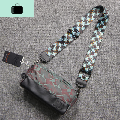 三盒子新款尼龙变色男女单肩包 休闲时尚牛津帆布扩容日系斜挎包NEW LAKE 迷彩绿女士双肩包