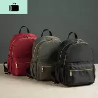 背包女双肩布包防水休闲潮轻便尼龙书包女牛津布大容量百搭旅行包NEW LAKE女士双肩包
