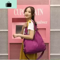 新款大手提尼龙布包单肩包防水斜挎包女包韩版时尚牛津布包NEW LAKE女斜挎包