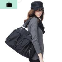 韩版女用短途旅行尼龙防水大包多口袋休闲大容量单肩斜挎包NEW LAKE女斜挎包