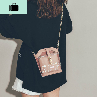 透明包包女2020新款春夏小清新仙女果冻链条斜挎包ins网红蹦迪包NEW LAKE女斜挎包