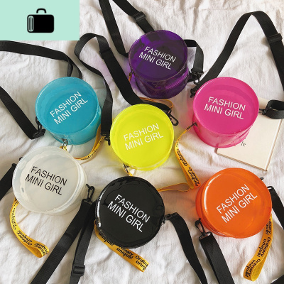 透明包包女2020新款潮百搭时尚手提小圆包chic韩版果冻斜挎单肩包NEW LAKE女斜挎包