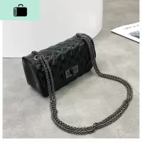陈意礼同款 2020新款韩版单肩斜挎包女果冻包菱格链条包NEW LAKE女斜挎包