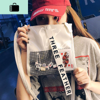 透明包包女2019夏新款韩国ins少女果冻包个性创意嘻哈风斜挎包潮NEW LAKE女斜挎包