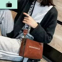 包包女2020新款潮韩版时尚百搭单肩斜挎包女春夏油皮复古宽带女包NEW LAKE女斜挎包