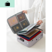 包收纳文件证书大容量收纳盒家用家庭资料收纳包箱套重要卡包NEW LAKE女士钱包/卡包