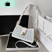 夏天网红时尚包包2020新款潮女包简约单肩斜挎包女百搭ins腋下包NEW LAKE女斜挎包