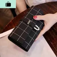 钱包女长款简约百搭大气时尚钱包女学生少女原宿式钱夹皮夹手拿包NEW LAKE