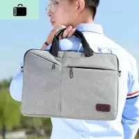 男士公文包2019新款简约商务会议手提包男人包包单肩斜挎公务包潮NEW LAKE