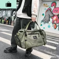 大容量旅行包男单肩斜挎运动健身包女士手提包出差行李袋潮牌欧美NEW LAKE男士手提包