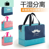 健身包干湿分离男女手提韩版瑜伽训练运动收纳包游泳防水包旅行包NEW LAKE男士手提包