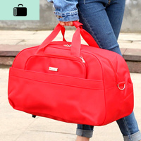 防水尼龙手提旅行包出差旅游大容量男女行李包结婚大红短途旅行袋NEW LAKE男士手提包
