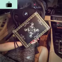 时尚男女手拿包韩版男包新款手抓包 休闲手包潮男街头小包信封包NEW LAKE男士手拿包