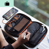 手拿包男防水便携出差户外商务简约个性休闲大容量帆布手抓收纳包NEW LAKE