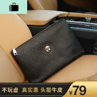 新款欧美时尚潮男大号头层牛皮手拿包大容量休闲男款皮手包NEW LAKE男士手拿包