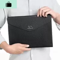 男士夹包网红皮大容量商务休闲信封包A4纸文件包牛皮ipad手拿包NEW LAKE男士手拿包