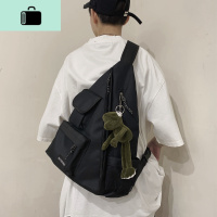 斜挎包男士学生背包书包潮流女ins大容量潮牌日系休闲百搭单肩包NEW LAKE男士单肩包