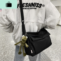 男士单肩包ins潮牌大容量挎包女街头潮流工装包学生休闲百搭背包NEW LAKE