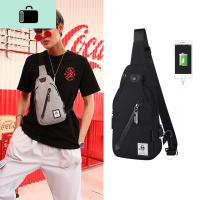男包单肩斜挎包男韩版新款男士胸包帆布牛津布防水休闲包男挎包潮NEW LAKE男士腰包