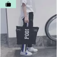 s超火港风斜挎包男青年帆布学生单肩包韩版休闲手提挎包PDNEW LAKE