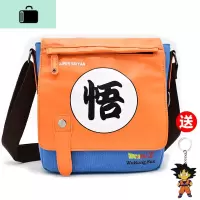 七龙珠孙悟空单肩包男学生休闲潮流百搭出游动漫包包帆布斜挎包NEW LAKE男士斜挎包